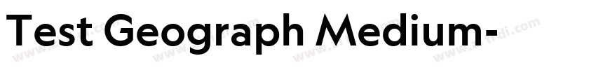 Test Geograph Medium字体转换